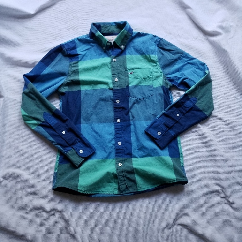 Vibrant Hollister Button Down Shirt